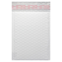 Three-layer thickened matte film white pearlescent film bubble envelope bag clothing book express packaging bag custom printing