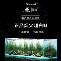 Spot fireworks ultra-white tank aquarium ultra-white fish tank custom-made gold crystal O glass living room landscaping aquatic plants