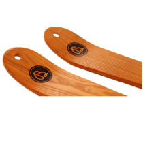 Adults and childrens fashionable wooden ski double-r boards. Raw wooden skis and sleds can be used as window display photography channels.