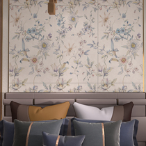 French retro plant tiles bathroom tiles restaurant tiles B&B H600x1200 Nyonya tiles