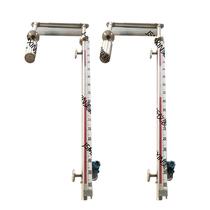 Liquid level meter Z floating roof mounted plate side floating hammer magnetic meter flipped steel belt type water level flange mechanical liquid level meter standard