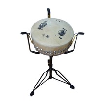 Professional Jingban drum stand 416 class drum stand 418 420 stainless steel L Jingban drum stand solid wood folding Jingban drum rack