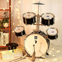 Factory direct sales of pretty baby drum set for children beginners drumming three instruments 6 babies 1 to 3 years old 5 little boys