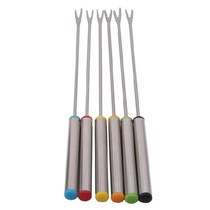 6PCSSet Stainless Steel Chocolate Cheese Fruit Dessert Ho