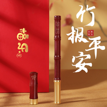 Hot selling copper wood fetal writing brush baby fetal hair souvenir diy production fetal hair umbilical cord stamp deciduous tooth collection baby gift