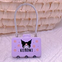 Cinnamon Dog Kuromi Wire Rope Code Lock Cute Cartoon Suitcase School Bag Helmet Small Padlock Home Student
