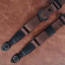 캠인 카메라 스트랩 조절 가능한 크로스 바디 마이크로 싱글 랜더 레트로 문학 행거 목걸이 디지털 SLR 어깨 스트랩