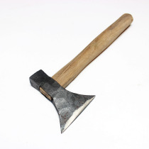 Agricultural ax worker forged household ax n carpenters hand garden ax small wooden handle all-steel wood-cutting firewood artifact fire-fighting