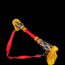 Small long drum Yao ethnic drum painted thin waist drum open class drum art test dance props drum square dance performance drum