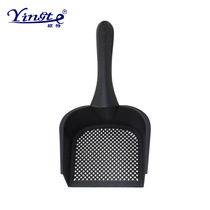 New large size cat litter shovel with fine material and small holes cat litter scoop long handle plastic hole non-stick small particles