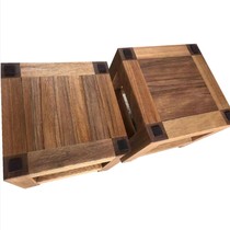 Walnut solid wood speaker tripod bracket audio rack walnut bookshelf box shelf floor stand can be customized