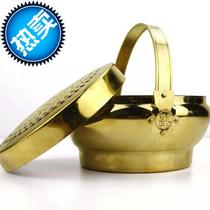Copper fire basin heating household old-fashioned wedding supplies wedding copper fire gun prosperous basin i large copper fire foot stove hand warmer