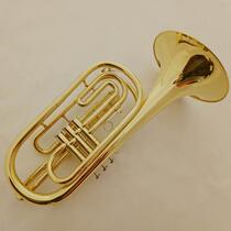 lManufacturer of Western wind instruments brass horn in B flat bass horn beginner grade examination band entertainment performance M