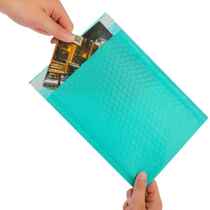 New green co-extruded film bubble bag thickened express packaging bag matte bubble self-sealing bubble envelope bag printing