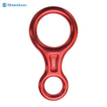 Sanduao 8-figure ring descender downhill equipment mountain climbing high-altitude descent device hand-controlled descender 8-figure ring