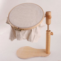 Embroidery rack cross-stitch shed handmade bracket round embroidery frame solid wood embroidery stretcher portable Z-type embroidery rack support