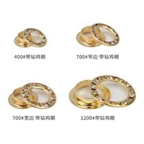 Diamond-encrusted copper air eye buckle with diamond m eyelet buckle installation tool set eye shoe eye buckle hollow rivet clothing buckle mold