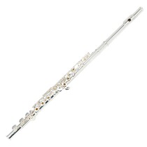16-hole E-key C-key flute open hole closed hole dual-purpose copper silver-plated professional performance musical instrument flute with portable bag