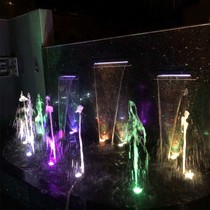 Sufa stainless steel waterfall outlet with lights garden garden fish pond rockery water feature flowing water X wall water curtain wall water