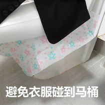 Disposable toilet seat adhesive type maternity travel portable toilet cover anti-bacterial non-woven fabric full coverage lengthened and thickened