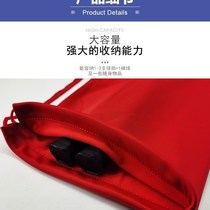 Badminton racket bag drawstring velvet bag national fashion printed racket protective cover shrink bag 2-3 pieces large capacity