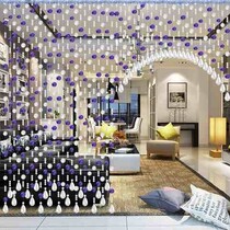 Internet celebrity Changhui living room bead curtain crystal partition curtain feng shui curtain bathroom toilet bedroom screen entrance simple