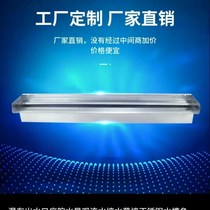 Stainless steel waterfall outlet flow channel flow wall water curtain water feature wall L decoration landscape fish pond garden courtyard