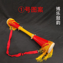 Small long drum Taoist e ethnic drum painted thin waist drum public class drum art test dance Yao drums wide open dance performance