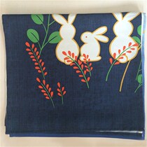 New product 80x150CM Japanese Style Curtain Oriental Cherry Rabbit P