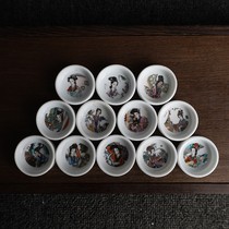 Cricket jar cricket basin water bowl sink water feeder supplies Jingdezhen refined 12V gold hairpin 50 packs