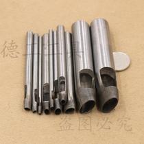 Handmade belt belt puncher oval egg-shaped leather hole punching tool special-shaped flower punch set