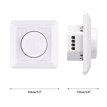 Safety isolation back edge dimmer switch 0-10v knob 86 type LED N-controlled silicon dimming 200w ready supply
