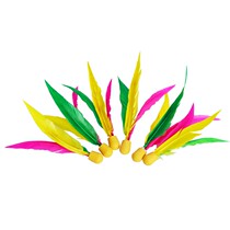 Cricket badminton three-hair shuttlecock white badminton ball three-hair D chicken feather shuttlecock 10 free storage