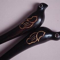 Yangqin practice mallet ebony practice mallet ebony dulcimer practice bell free packaging box clearance sale special price