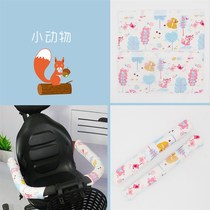 Velcro stroller armrest cover pure cotton fine grain stroller handle protective cover mildew-proof breathable canvas replacement