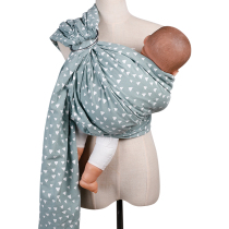 Sears multifunctional baby sling with loops to coax the baby to sleep horizontally and vertically holding newborn baby nursing carrier
