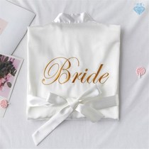 Bride with Team Bride Bathrobe Bride To Be Bridal Shower B