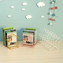 Vinyl record storage shelf suitable for bookshelf placed on the table CD display rack vinyl record display frame 3