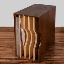 Vinyl record rack classical film old L collection Hua P Na rack vinyl disc storage box CD rack storage rack