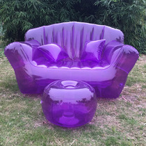 Double inflatable sofa transparent series sofa chair home outdoor portable comfortable quality soft chair