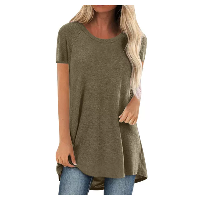 Новая туника женская 5XL размера +, стиль Siles, модные длинные рубашки RO