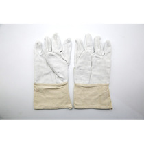 White armor canvas gloves labor protection supplies cotton cloth non-disposable cotton gauze work gloves mechanical welding gloves