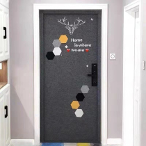 Entrance door soundproof door sticker decoration renovation cotton board entrance door sticker self-adhesive felt bedroom anti-noise mute artifact