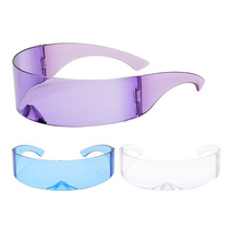 Party Glasses Visor Wrap Shield Large Mirror Sunglasses Rid
