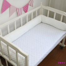Nordic pure cotton twill beanie velvet baby and childrens bed guard bed guardrail O bed block one piece 180 cm
