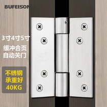 Invisible door hinge hydraulic buffer spring r automatic rebound door closing damping hinge self-closing wooden door concealed door closed door