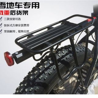 Bicycle mountain bike snow wide tire big wheel bicycle rear quick release rack bicycle rear seat rack luggage tail rack accessories