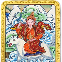 Manufacturer customized b snow mountain protector Gawu box portable pocket small thangka with Tibetan scripture pendant car hanging minerals