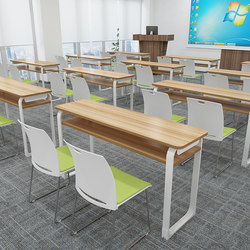 Training institution table and chair double training table tutoring class student desk chair group conference room long table conference table
