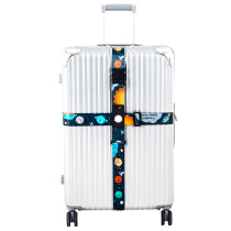 Direct selling luggage b-box straps checked reinforced cross binding adjustable trolley travel TSA customs code lock